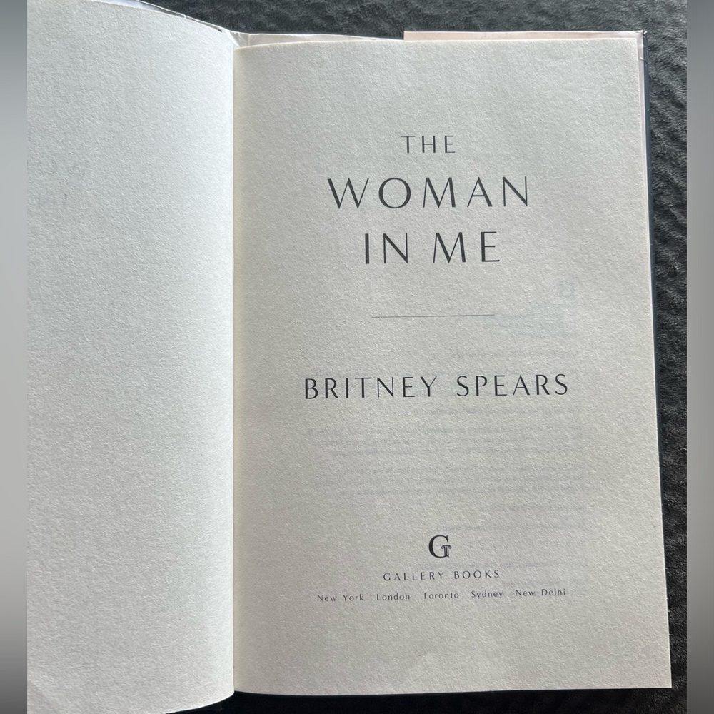 Britney Spears - The Woman In Me Hardcover Book